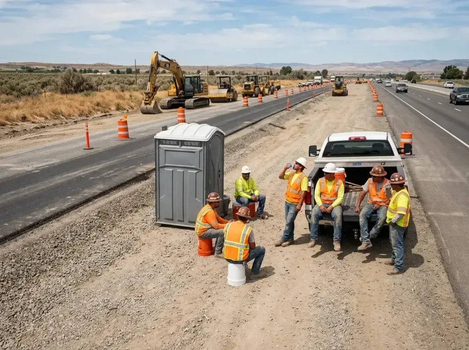 highway-road-construction-crew-007 — frequently asked questions, Porta Potty and Restroom Rentals in Hampton, SC